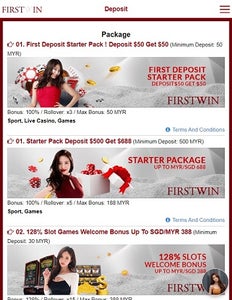 firstwin deposit 5