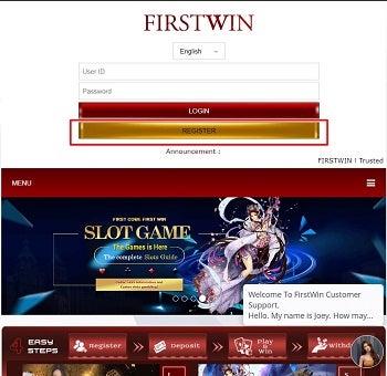 Firstwin registration 1