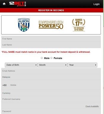 12bet registration 2