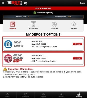 12bet deposit 4
