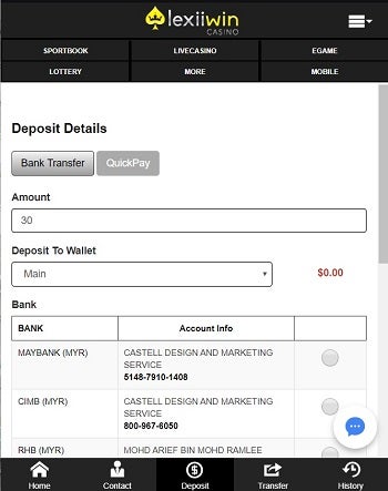 lexiiwin deposit 2